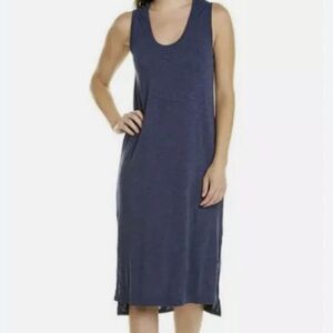Madewell Sleeveless Navy Midi Dress medium